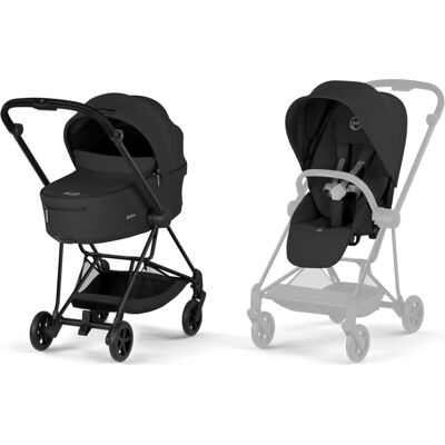 Cybex Mios 5.0 Comfort - lekki wózek 2w1 głęboko-spacerowy ze składaną gondolą (Sepia Black, Black) Cybex Mios 5.0 Comfort - lekki wózek 2w1 głęboko-spacerowy ze składaną gondolą (Sepia Black, Black)