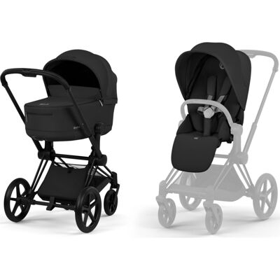 Cybex Priam 5.0 Comfort - wózek 2w1 głęboko-spacerowy ze składaną gondolą (Sepia Black, Black) Cybex Priam 5.0 Comfort - wózek 2w1 głęboko-spacerowy ze składaną gondolą (Sepia Black, Black)