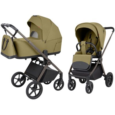 Carrello Ultra F - wózek 2w1 ze składaną gondolą i regulacją wysokości oparcia (Clover Green) Carrello Ultra F - wózek 2w1 ze składaną gondolą i regulacją wysokości oparcia (Clover Green)