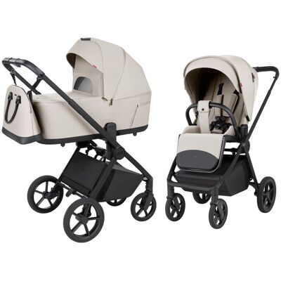 Carrello Ultra F - wózek 2w1 ze składaną gondolą i regulacją wysokości oparcia (Milk Grey) Carrello Ultra F - wózek 2w1 ze składaną gondolą i regulacją wysokości oparcia (Milk Grey)