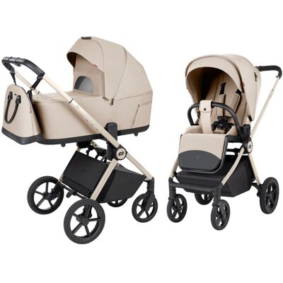 Carrello Ultra F - wózek 2w1 ze składaną gondolą i regulacją wysokości oparcia (Polar Beige) Carrello Ultra F - wózek 2w1 ze składaną gondolą i regulacją wysokości oparcia (Polar Beige)