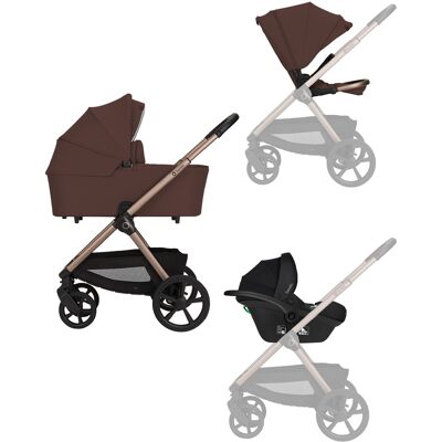 Lionelo Carmine 3w1 wózek głęboko-spacerowy z fotelikiem (Brown Chocolate) Lionelo Carmine 3w1 wózek głęboko-spacerowy z fotelikiem (Brown Chocolate)