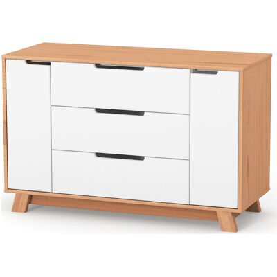 Veres Manhattan 1200 - komoda dziecięca (120 cm) - White Natural Veres Manhattan 1200 - komoda dziecięca (120 cm) - White Natural