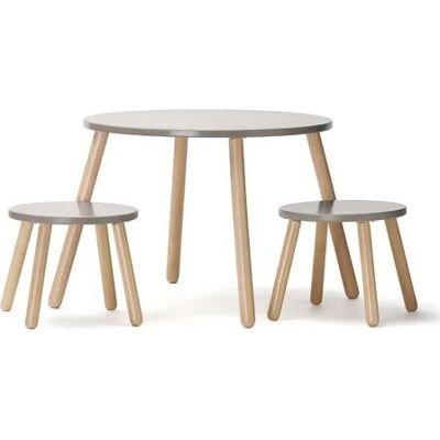 Kids Concept Zestaw Krzeseł i Stołu dla Dzieci - Jasnoszary - Meble Dziecięce Kids Concept Zestaw Krzeseł i Stołu dla Dzieci - Jasnoszary - Meble Dziecięce