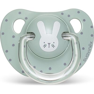 Suavinex smoczek anatomiczny silikonowy 18m+ Hygge Baby Królik miętowy Suavinex smoczek anatomiczny silikonowy 18m+ Hygge Baby Królik miętowy