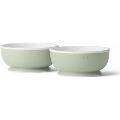 Babybjörn Miska dla dzieci 2-pak Puder Zielony - Baby Bowl Babybjörn Miska dla dzieci 2-pak Puder Zielony - Baby Bowl