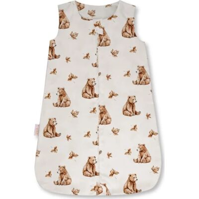 Waldin bambusowy śpiworek dla niemowlaka 0.5 tog 0-6 m. Niedźwiadki Beige Waldin bambusowy śpiworek dla niemowlaka 0.5 tog 0-6 m. Niedźwiadki Beige