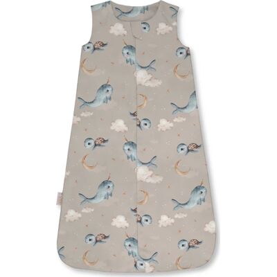 Waldin bambusowy śpiworek dla niemowlaka 0.5 tog 6-18 m. Wieloryby Dark Beige Waldin bambusowy śpiworek dla niemowlaka 0.5 tog 6-18 m. Wieloryby Dark Beige