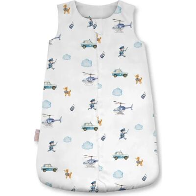 Waldin bambusowy śpiworek dla niemowlaka 1.5 tog 0-6 m. Policja White Waldin bambusowy śpiworek dla niemowlaka 1.5 tog 0-6 m. Policja White