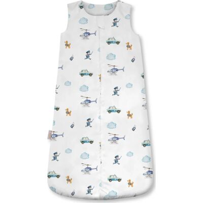 Waldin bambusowy śpiworek dla niemowlaka 1.5 tog 6-18 m. Policja White Waldin bambusowy śpiworek dla niemowlaka 1.5 tog 6-18 m. Policja White
