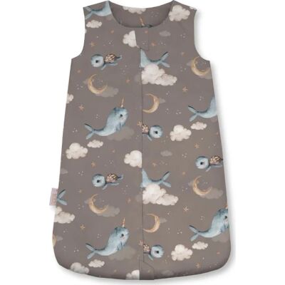 Waldin bambusowy śpiworek dla niemowlaka 1.5 tog 0-6 m. Wieloryby Brown Waldin bambusowy śpiworek dla niemowlaka 1.5 tog 0-6 m. Wieloryby Brown