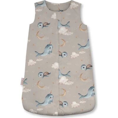 Waldin bambusowy śpiworek dla niemowlaka 1.5 tog 0-6 m. Wieloryby Dark Beige Waldin bambusowy śpiworek dla niemowlaka 1.5 tog 0-6 m. Wieloryby Dark Beige