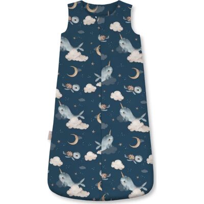 Waldin bambusowy śpiworek dla niemowlaka 1.5 tog 6-18 m. Wieloryby Dark Blue Waldin bambusowy śpiworek dla niemowlaka 1.5 tog 6-18 m. Wieloryby Dark Blue