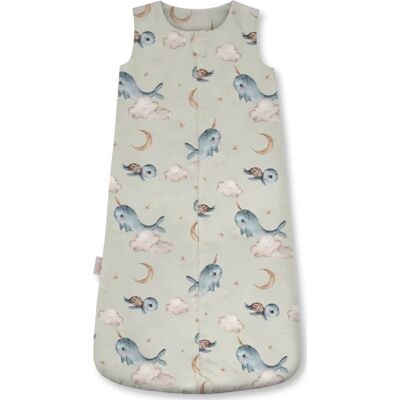 Waldin bambusowy śpiworek dla niemowlaka 1.5 tog 6-18 m. Wieloryby Olive Waldin bambusowy śpiworek dla niemowlaka 1.5 tog 6-18 m. Wieloryby Olive