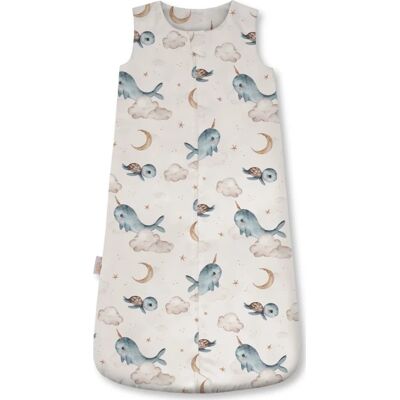 Waldin bambusowy śpiworek dla niemowlaka 2.5 tog 6-18 m. Wieloryby Beige Waldin bambusowy śpiworek dla niemowlaka 2.5 tog 6-18 m. Wieloryby Beige