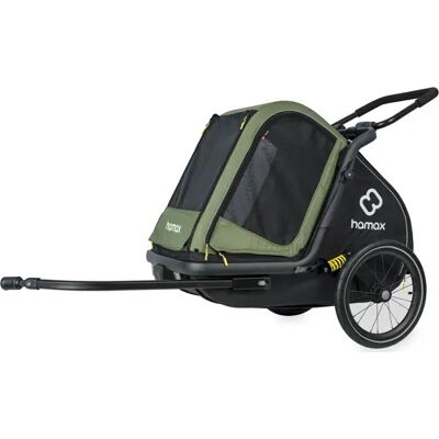 Hamax Pluto M przyczepka rowerowa dla psa Pluto do 35 kg Green / Black (Green / Black) Hamax Pluto M przyczepka rowerowa dla psa Pluto do 35 kg Green / Black (Green / Black)
