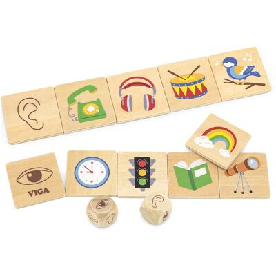 Viga puzzle zestaw do nauki zmysłów Viga puzzle zestaw do nauki zmysłów