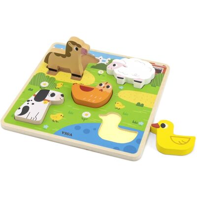 Viga drewniane puzzle Farma Viga drewniane puzzle Farma