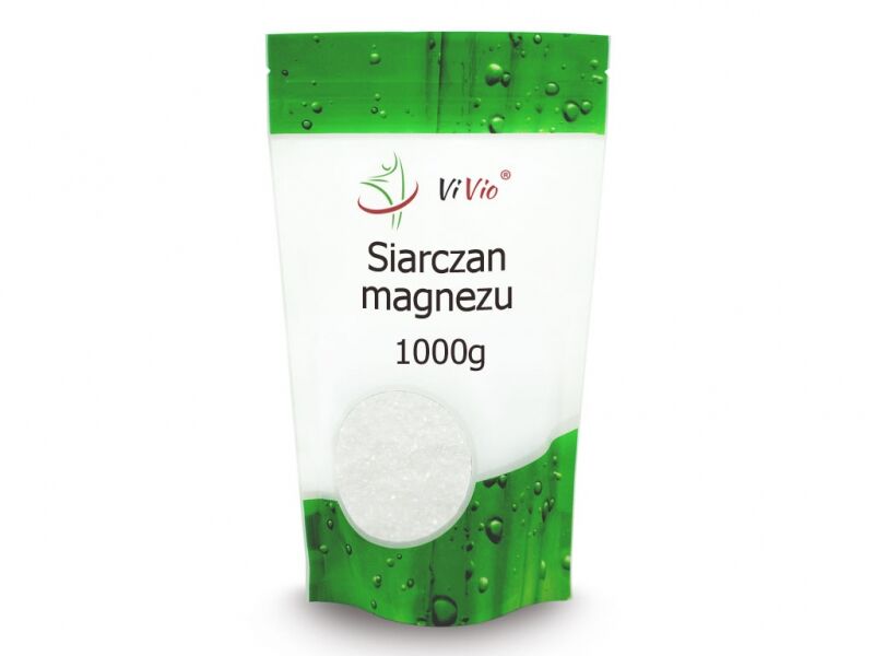 VIVIO Siarczan magnezu 1000g - Sól gorzka Epsom VIVIO