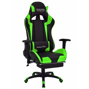 Elior Czarno-zielony ergonomiczny fotel dla graczy - Vesaro Czarny/Zielony