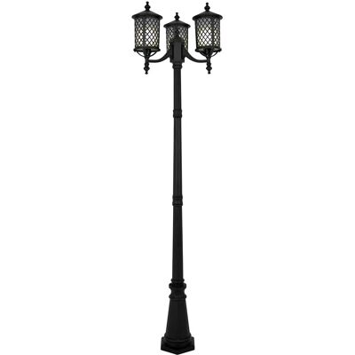 Lumes Czarna wysoka lampa stojąca do ogrodu - A448 K0-C01 Lumes Czarna wysoka lampa stojąca do ogrodu - A448 K0-C01