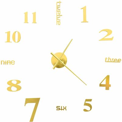Edinos Złoty zegar wiszący 100 cm R6-C64 Edinos Złoty zegar wiszący 100 cm R6-C64