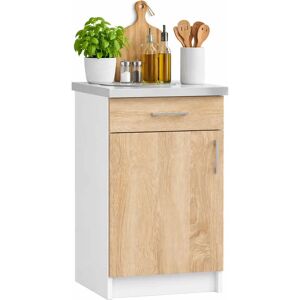 Edinos Dolna szafka kuchenna z blatem dąb sonoma 40 cm N2-G94 Edinos Dolna szafka kuchenna z blatem dąb sonoma 40 cm N2-G94