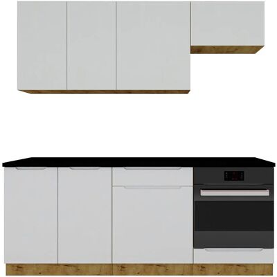 Edinos Komplet mebli kuchennych dąb artisan + szary Z6-F54 Edinos Komplet mebli kuchennych dąb artisan + szary Z6-F54