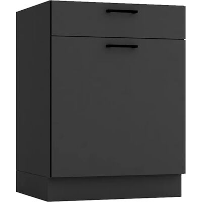 Edinos Szafka kuchenna z szufladą 60 cm grafit G1-K45 Edinos Szafka kuchenna z szufladą 60 cm grafit G1-K45