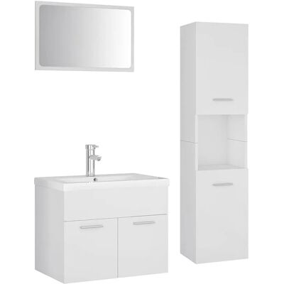 Edinos Podwieszane meble łazienkowe z umywalką 60 cm biały mat L1-D31 Edinos Podwieszane meble łazienkowe z umywalką 60 cm biały mat L1-D31