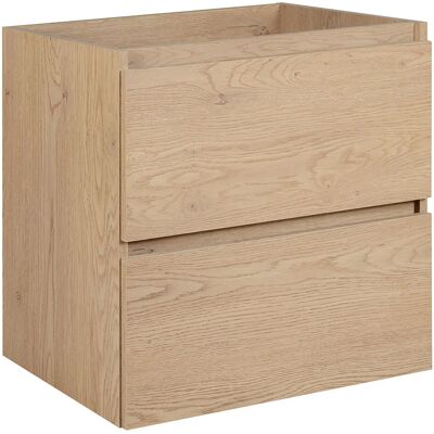 Edinos Podwieszana szafka łazienkowa pod umywalkę jasny dąb 60 cm E6-N75 Edinos Podwieszana szafka łazienkowa pod umywalkę jasny dąb 60 cm E6-N75