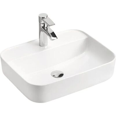 Edinos Ceramiczna biała umywalka nablatowa K7-M89 Edinos Ceramiczna biała umywalka nablatowa K7-M89