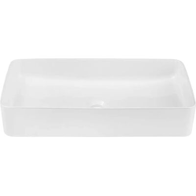 Edinos Biała prostokątna ceramiczna umywalka nablatowa A4-P90 Edinos Biała prostokątna ceramiczna umywalka nablatowa A4-P90