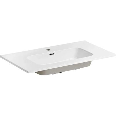 Edinos Biała ceramiczna umywalka meblowa 90 cm W1-D91 Edinos Biała ceramiczna umywalka meblowa 90 cm W1-D91