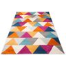 Profeos Kolorowy dywan w trójkąty w stylu retro - Caso 6X