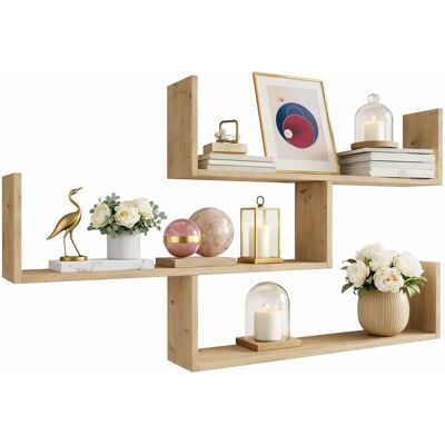 Edinos Wisząca Półka Na Książki Dąb Artisan 110X28X214 T9-W53 Edinos Wisząca Półka Na Książki Dąb Artisan 110X28X214 T9-W53