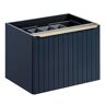 Elior Granatowa wisząca szafka łazienkowa glamour - Satino 4X 60 cm