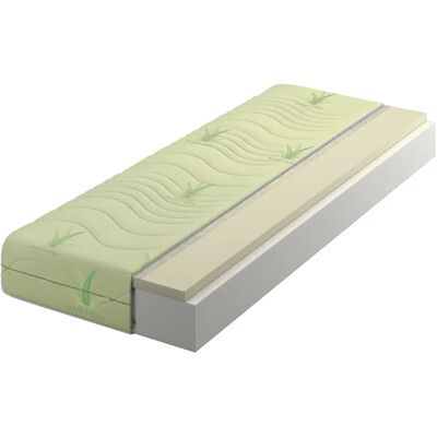 Edinos Materac piankowy z visco i pokrowcem aloe vera 120x200 D6-E49 Edinos Materac piankowy z visco i pokrowcem aloe vera 120x200 D6-E49