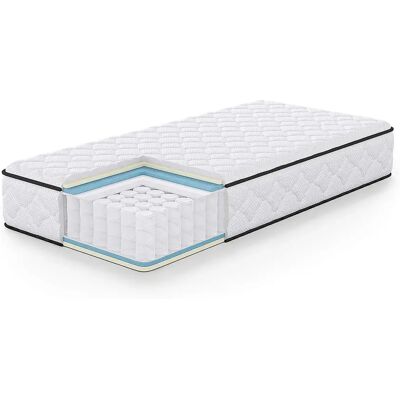 Edinos Premium Biały materac do łóżka z pokrowcem 100x200 D1-C64 Edinos Premium Biały materac do łóżka z pokrowcem 100x200 D1-C64