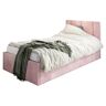 Elior Różowe młodzieżowe łóżko z zagłówkiem Casini 3X - 3 rozmiary