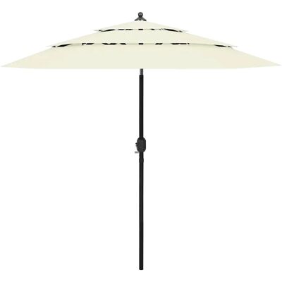 Edinos Piaskowy parasol ogrodowy z aluminiowym słupkiem P5-F26 Edinos Piaskowy parasol ogrodowy z aluminiowym słupkiem P5-F26