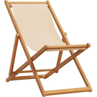 Edinos Składany leżak na plażę w kolorze beżowym P1-L00 Edinos Składany leżak na plażę w kolorze beżowym P1-L00