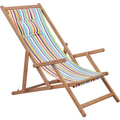 Edinos Wielokolorowy składany leżak plażowy T7-L39 Edinos Wielokolorowy składany leżak plażowy T7-L39