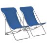 Elior Komplet niebieskich krzeseł plażowych - Loretto