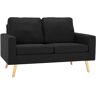 Elior 2-osobowa czarna sofa - Eroa 2Q