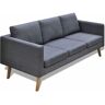 Elior Sofa 3-osobowa Lavinia 3L - ciemny szary