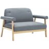 Elior Tapicerowana sofa 2-osobowa Eureka 2G - jasny szary