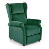 Elior Zielony fotel uszak rozkładany - Alden 2X
