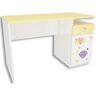 Elior Biało-żółte biurko dla dziecka Lili 3X - 3 kolory