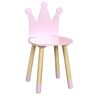 Elior Różowe krzesło dziecięce korona - Nilli